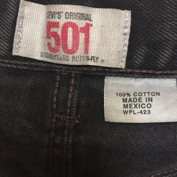 Vintage Distressed Black 29 Levi 501 mid … - Picture 2 of 3